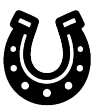 Tatuagem flash de ferradura ultra bold. Disponível no Micael Tatuagem, Muriaé MG.