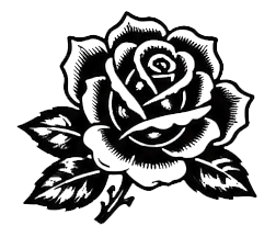 Tatuagem flash de rosa 5. Disponível na Micael Tatuagem, Muriaé MG.