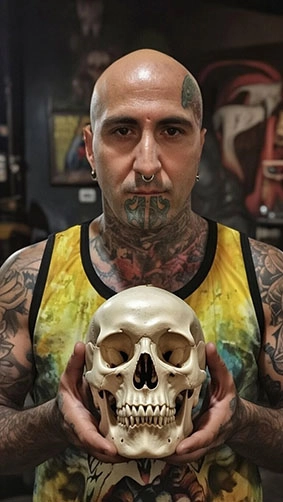 Micael Faccio, tatuador em Muriaé MG