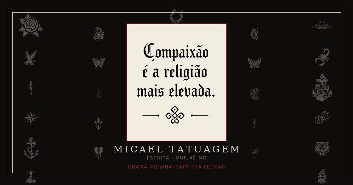 Tatuagem Escrita em Muriaé-MG